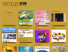 Tablet Screenshot of goldfm.co.za